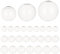 PH PandaHall 3 Sizes Mini Glass Globe 32pcs Clear Glass Globe Bottle Wish Glass Ball Bottle Crystal Dome Cover Blown Glass Beads for DIY Resin Jewellery Pendant Earring Craft Making, 20/25/30mm