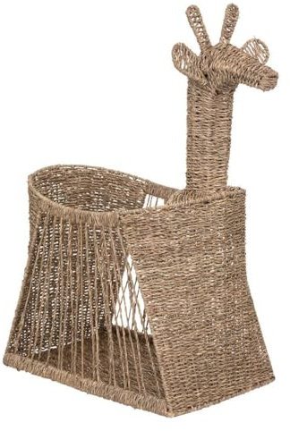 Atmosphera - Panier Enfant Girafe - Jacinthe d'eau tressée H79 cm
