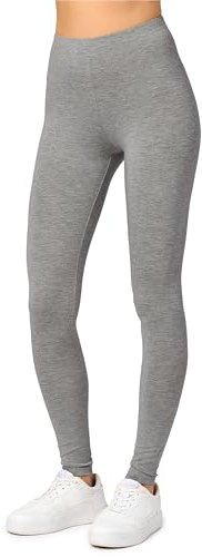 Merry Style Damen Lange Leggings aus Viskose MS10-143 (Mittel Melange, XS)
