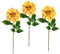 Flair Flower Kunstblume Dahlie Seidenblumen Floristik Einzelblume Stielblume Einzelzweig einzelner Stiel Blumendeko Herbstzweig Herbstliche Blumen Herbst Deko Herbstblume, Gelb, 62x18x10 cm, 021116G