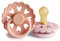 FRIGG Fairytale Schnuller 2 Packung | Latex Schnuller | BPA-Frei | Hergestellt in Dänemark | Symmetrischer Sauger in Kirschform (Pretty In Peach/Primrose, Größe 1 (0-6 Monate))