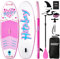 Stand Up Paddle Board im Set für Jugendliche & Kinder SUP Board Set inkl. Komplettes Zubehör, 228 x 76 x 10 cm Kids SUP-Board Aufblasbar (ROSA)
