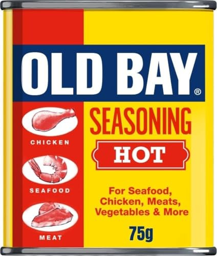 Old Bay Hot Seasoning 75 G Flavourful Taste Blend of 14 Herbs and Spices and Chilli with Chilli Flakes Versatile Spice, All-purpose Seasoning Perfect for Meat, Chicken, Pasta and Pop Corn