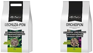 LECHUZA%22PON 12L%22 Pflanzsubstrat, Neutral &%22ORCHIDPON 3L%22 Pflanzsubstrat