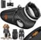 TRESKO® Hundejacke Winter mit Reflektoren inkl. 15 Stück Kotbeutel + Spender | Hunderegenmantel wasserdicht | Hundemantel mit Geschirr | Hunde Winterweste gefüttert (M, Schwarz)