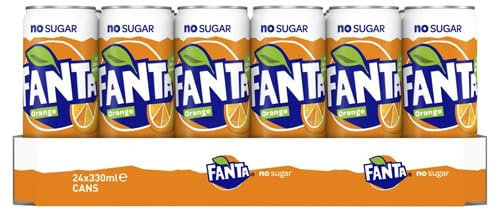 Fanta | Orange | Zero | Sleek Blik | 24 x 33 cl