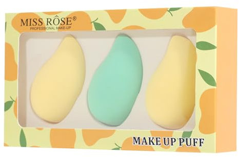 awakentti Beauty Blender, pour poudre anti-cernes, blush, éponges mélangeuses multicolores, ensemble d'éponges de maquillage pour poudre, crème et liq