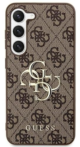 CG MOBILE Guess 4G Big Metal Logo Hülle für Samsung Galaxy S24 (Braun)