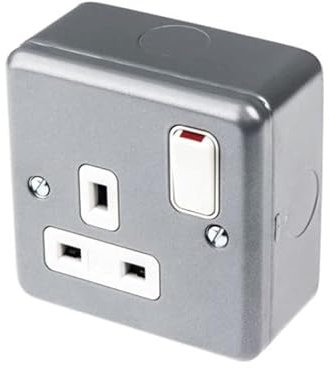 Rugged Single Gang Metal Clad Switch Socket - Durable and Versatile Electrical Outlet