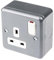 Rugged Single Gang Metal Clad Switch Socket - Durable and Versatile Electrical Outlet
