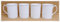 Rainbow Decors White Mugs Set of 4 Fine Bone China 9 oz Topaz Lightweight Cups