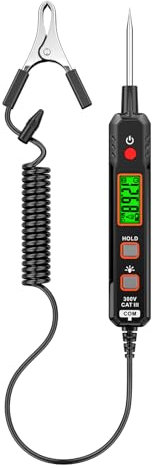 Aicevoos B1 Spannungsprüfer Berührungslos, Stromkreistester mit Bereich DC 0,8V-100V, Durchgangsprüfung, elektrische Tester mit Taschenlampe, Summer Alarm für Autobatterie Kontinuität Sicherungen