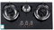 Gas Cooktop 3 Burner Tempered Glass Drop-in Gas Range Hob, Easy to Clean Counter Gas Stove Top with Thermocouple Protection for Home Kitchen