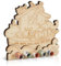 Giftota Geldgeschenk zur Taufe mit Umschalg, Arche Noah Taufe Geschenk Holz, Taufgeschenke Jungen, Taufgeschenke für Mädchen, Geldgeschenke Verpackung Taufe