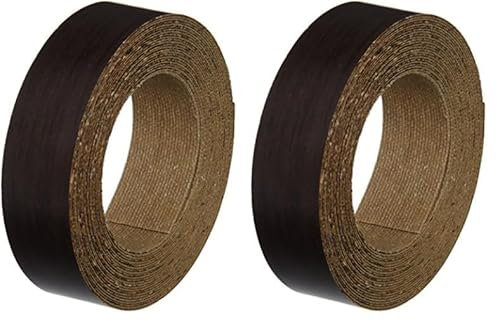 Brinox B77950W - Canto embellecedor preencolado, color madera wengué (Paquete de 2)