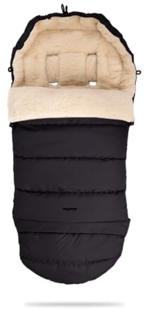 my junior® ThermoWool 3in1 Fußsack 100% Schurwolle, reflektierend, wasserabweisend (Cozy Nighfall)