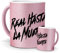 mundohuevo Tazas Únicas | Anuel AA | Edición Especial Purpurina Rosa | Mensaje Auténtico para Fans de Cantantes | Tazas para Café, Té... | Regalo para Navidad.