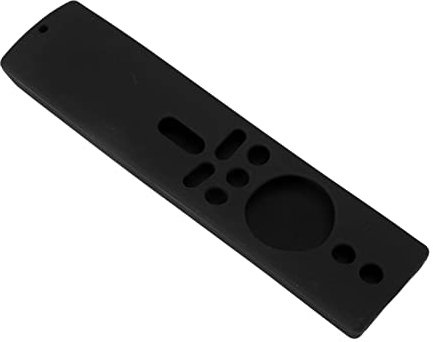 Funda Ive con Control Remoto, Funda Protectora Antideslizante de Silicona para Mi TV Box Remote para Mi Box S TV Stick, Controles Azules Aptos y 4K (Black)