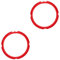 HOMSFOU 2pcs Pressure Cooker Seal Jar Seals Duo Crisp Door Basin Tap Air Fryers Oven Seal Replacement Lids Ninja Air Fryer Mason Air Fryer Ninja Instant Sealing Ring Red