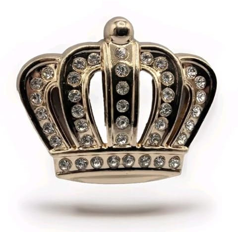 3D Queen Krone Metall Aufkleber Emblem Strass Auto Sticker KFZ Royal Gold Crown