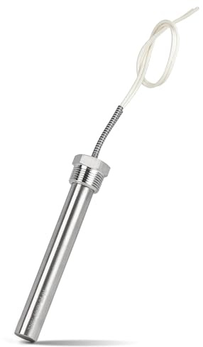CPROSP 220 V 500 W värmepatron med 1/2 tums fläns, värmestång rostfritt stål 150 mm, mångsidig nedsänkningsvärmare med kabel 300 mm, patronvärmeelement, används för uppvärmning av vätskor.