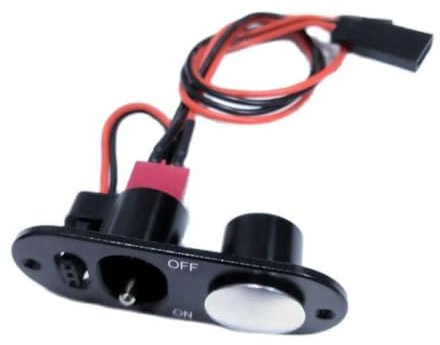 Universal Fit Heavy Duty Power Switch Compatible With Servo RC Models Works With Fuel Dot Black
