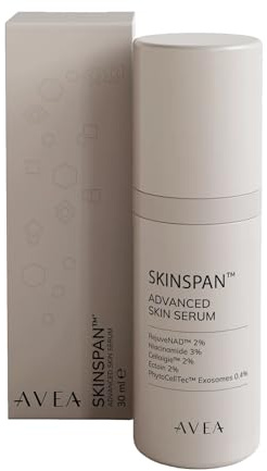 AVEA SkinSpan Advanced Skin Serum - Swiss Developed Gesichtsserum - Face Serum - Unterstützung der Hautbarriere - Tiefenwirksame Hydratisierung - RejuveNAD - Niacinamide Serum - Niacinamid Gesichts