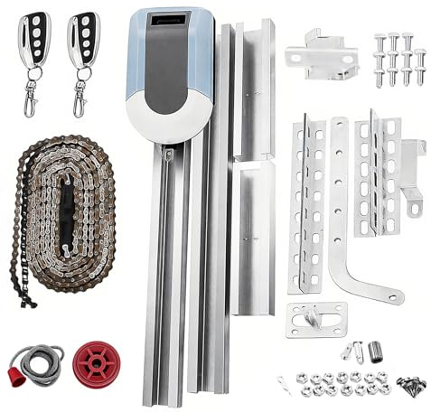 Kit Completo Apriporta Automatico Elettrico ZTGD800 per Garage – Motore 800N per Cancelli Scorrevoli Residenziali, Operatore per Porte Scorrevoli con Telecomando e Sistema di Apertura Silenziosa