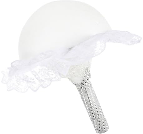 Generico Base per Bouquet Sposa in Schiuma Bianca per composizioni Floreali Artificiali e fresche in Decorazioni Matrimonio