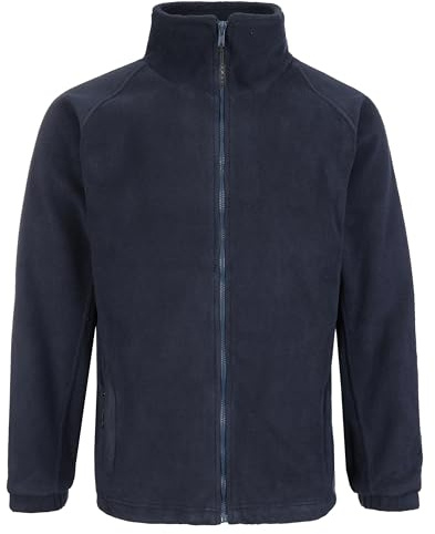 Fort - Lomond Jacket - Navy Jacket - XL - Fleece Jacket Mens - Full Zip - Winter Coats for Men - Zipped Pockets - Comfortable & Stylish - Work Jackets for Men