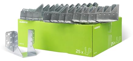 Alberts 846954 Balkenschuh | Typ A | sendzimirverzinkt | 60 x 100 mm | 25er Set