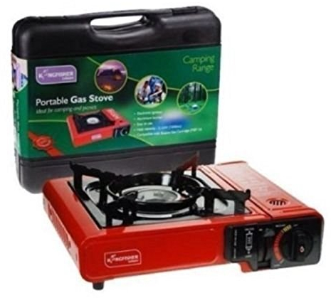 Tragbarer Campingkocher mit Koffer, für Camping, Picknick, Angeln, Festival, Gasofen