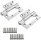 Bisagras 100MM*35MM, GKONGU Par de Casa Bisagra para Puerta de Acero Inoxidable Bisagras de Repuesto Cojinete de Bolas Mute