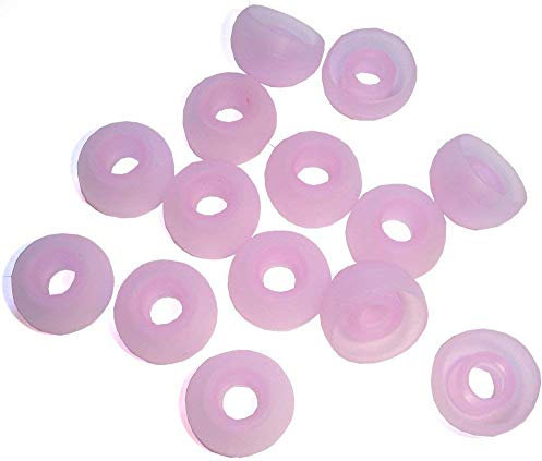 Xcessor 7 Paar (Satz Mit 14 Stück) Silikon-Ersatz-Ohrstöpsel für die Meisten In-Ear-Kopfhörer/Ohrhörer. Große Größe (L). Rosa