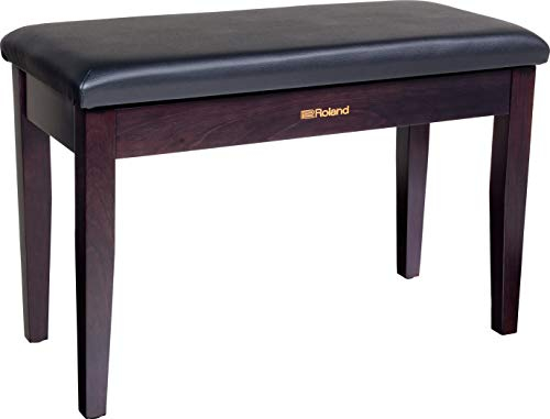 Roland Duett-Klavierbank in Palisander-Ausführung mit Vinyl-Sitz und Aufbewahrungsfach für Partituren – RPB-D100RW