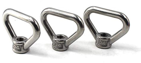 3 Stück M14 Lifting Eye Nut Ring Dreieck Form Gewinde Augenmutter 304 Edelstahl Mutter
