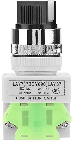 Selector giratorio de bloqueo autom¨¢tico de 3 posiciones 220V Interruptor rotativo selector mantenido LAY37-20X / 31