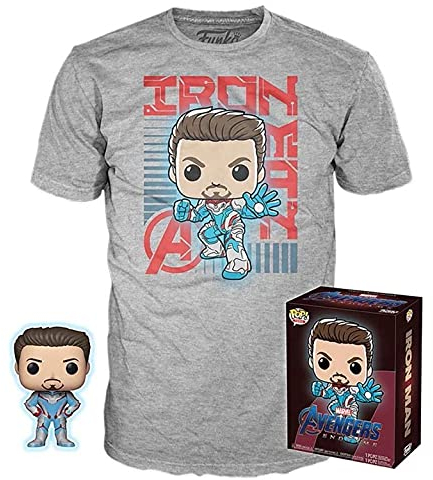 Funko POP! Tees Avengers End Game Iron Man Size Large