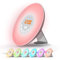 WE Radio despertador luminoso lámpara de noche despertador luz LED táctil control Sunrise, Sunset, Snooze, 6 sonidos naturales, 7 colores, 10 niveles de brillo para bebé niño adulto con adaptador