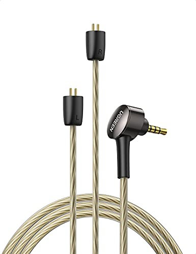 UGREEN Câble Audio Jack 2.5mm 0.78mm pour Écouteurs Équilibrés Noyau Plaqué Argent Compatible avec Hidizs Mermaid MS2 BLON BL03 TRN V90 KZ AS10 FiiO M11 Pro Astell Kern SR25 Cowon Plenue D3 1.2M