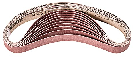 PFERD Schleifband BA, 10 Stück | Korund 20x520mm A120 | 45098017 – für universelle Anwendung mit Bandschleifer