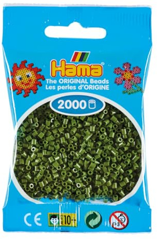 Hama Mini Beads 2000 pcs Olive Grün