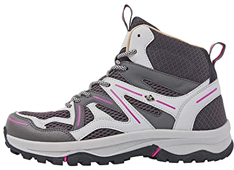 British Knights Damen Thorn MID Sneaker, DK Grey/LT Grey/PINK, 40 EU