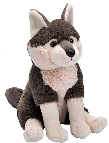 Wild Republic 26216 Plüsch Wolf Medium Kuscheltier, Plüschtier, 24 cm