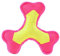 Minifeet Hundespielzeug Flying Triple gelb-pink Small - ideal für alle Hunde ob groß, klein, ausgewachsen oder Welpe - für alle Hundeliebhaber und verspielte Haustiere