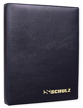 Münzsammelalbum – 50p £1 £ 2 A-Z 10 Pence 10p Storage Binder – Mini Handy Pocket Collecting Holder – Protect and Store 120 Coins – Original SCHULZ Münzalbum in Blau
