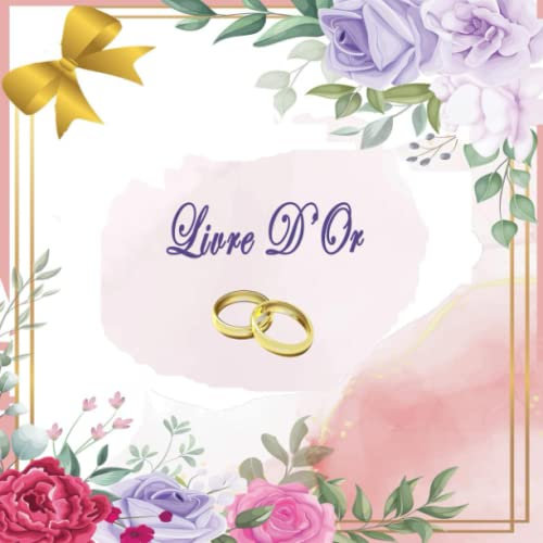 Livre D'or Mariage: Champêtre, Decoration Mariage Boheme, Rose Gold, Fleur