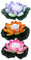 Solarleuchte 18cm LED Lotus Laterne Wasserlaterne Schwimmlaterne Solarlampen für außen Wasserdichte Garten Pool Licht Teichlicht Künstliche Seerose Licht für Garten Schwimmbad Brunnen Aquarien (3PCA)