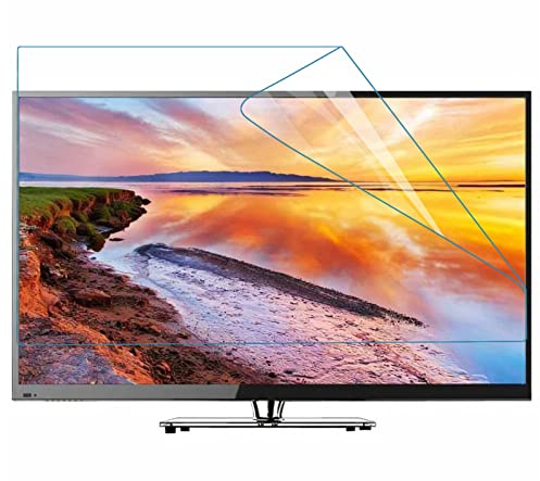 Blendschutz 32-75 Zoll Tv Entspiegelungsfolie, Tv Entspiegelungsfolie Blendschutz TV-Schutzfolie Anti-Strahlung Einfache Installation,Matte-55in(1221X689) mm