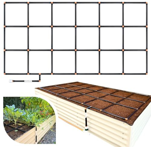 Garden In Minutes Tropfbewässerungssystem für Garten, Tropfschlauch & Gartenbewässerungssystem, vormontiertes Tropfbewässerungsset, Blumenbeet-Sprinkler, Gartenbewässerungssystem-Kit – 3x6 (85,1 x
